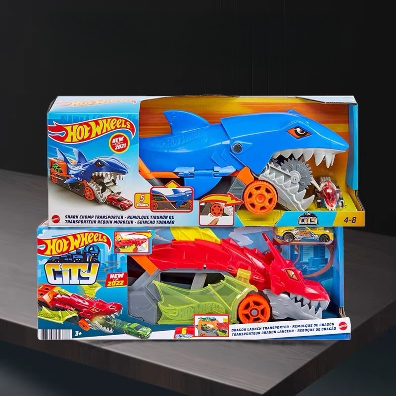 Hot Wheels Car Track Sets - 바람과 화재 휠 도시 기아 상어