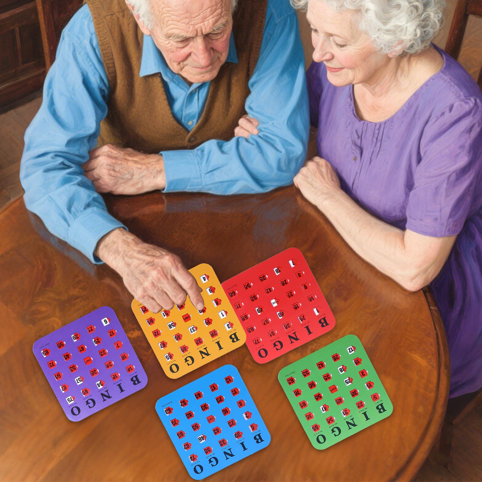 Party Games For Adults Large Group - 5개의 대형 인쇄 빙고 게임 카드,