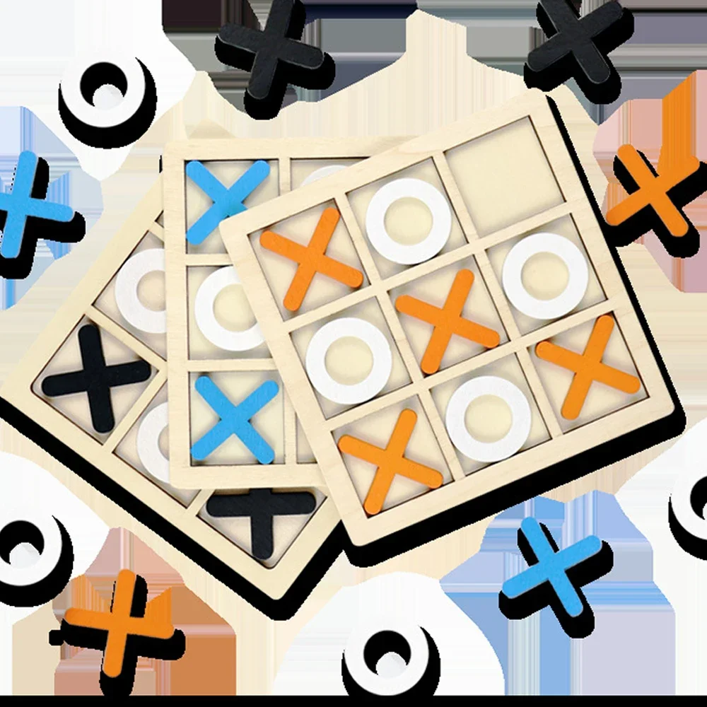 나무 XO Tic Tac Toe 게임 미니 체스 보드  - Party Games At Home 리뷰 및 가격
