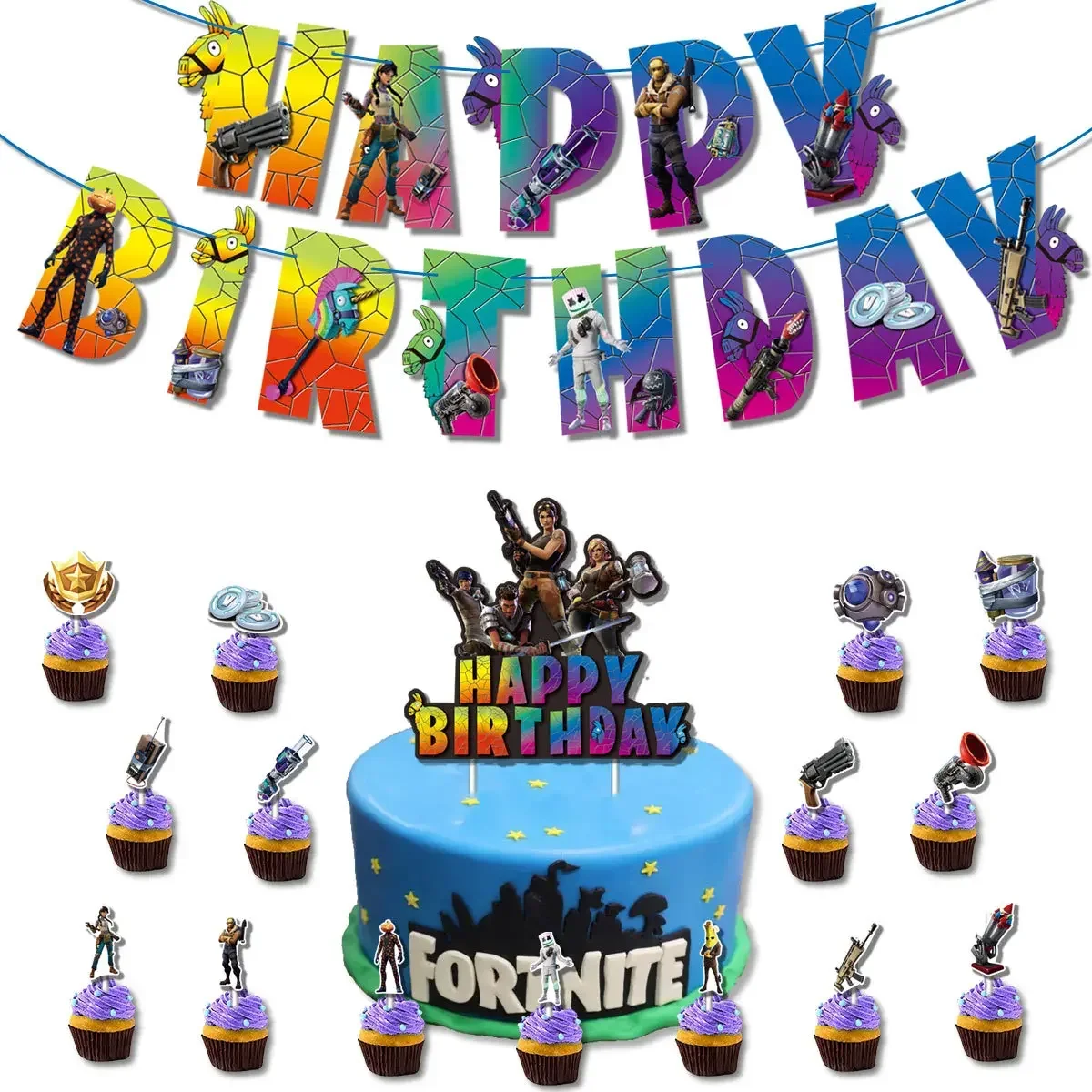 뜨거운 게임 포트나이트 테마 DIY 풍선 파티 용품 생 - Party Games Kids Birthday 리뷰 및 가격