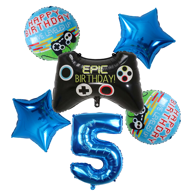 6pcs 게임패드 소년 게임 포일 헬륨 풍선 생일 테마 - Party Games Kids Birthday 리뷰 및 가격