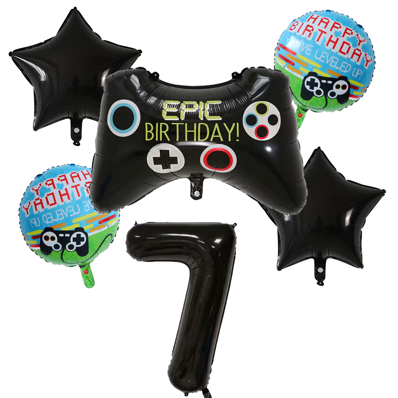 6pcs 게임패드 소년 게임 포일 헬륨 풍선 생일 테마 - Party Games Kids Birthday 리뷰 및 가격