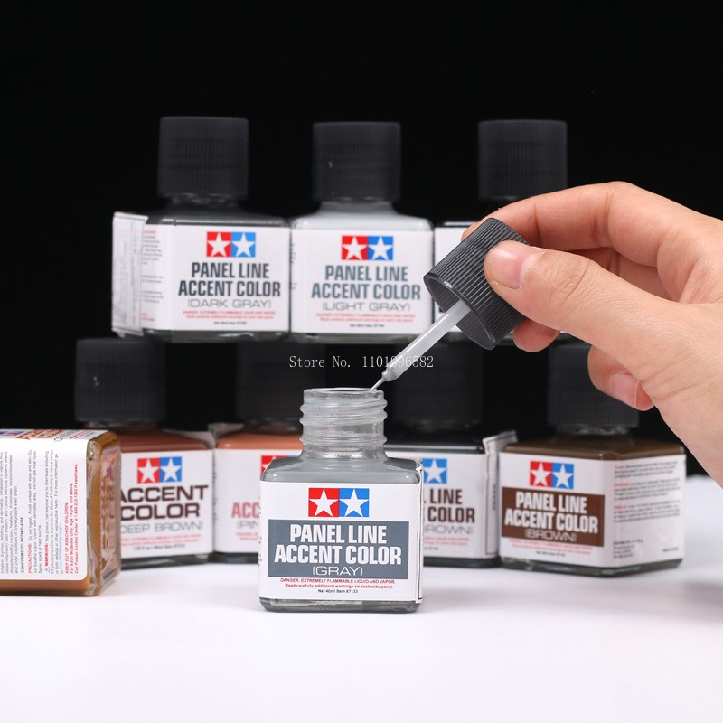 40ml 패널 라인 액센트 컬러 에나멜 페인트 틴너 다 - Tamiya Model Paint Set 리뷰 및 가격