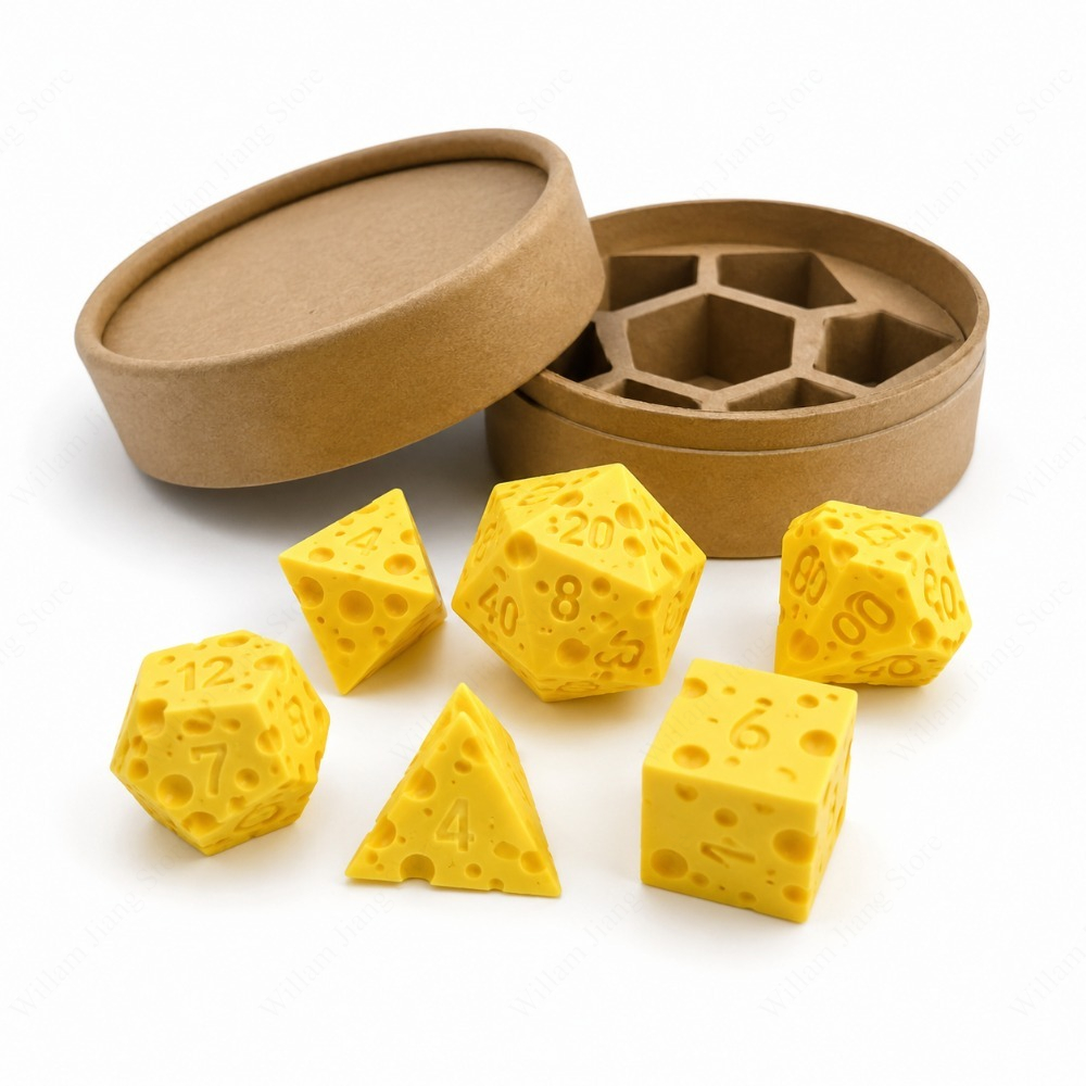 3D 프린팅 치즈 모양 주사위 세트 (D4, D20 포 - Party Games Easter For Family 리뷰 및 가격