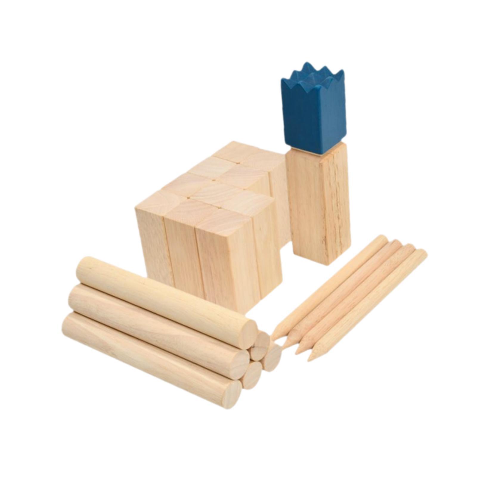 야외용 나무 쿠브 게임 세트, 잔디밭 가족 캠프 모임을 - Kubb Game Yard 리뷰 및 가격