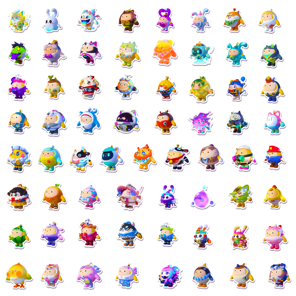 50Pcs Kawaii Eggy 파티 만화 스티커 데칼 - Party Games Phone 리뷰 및 가격