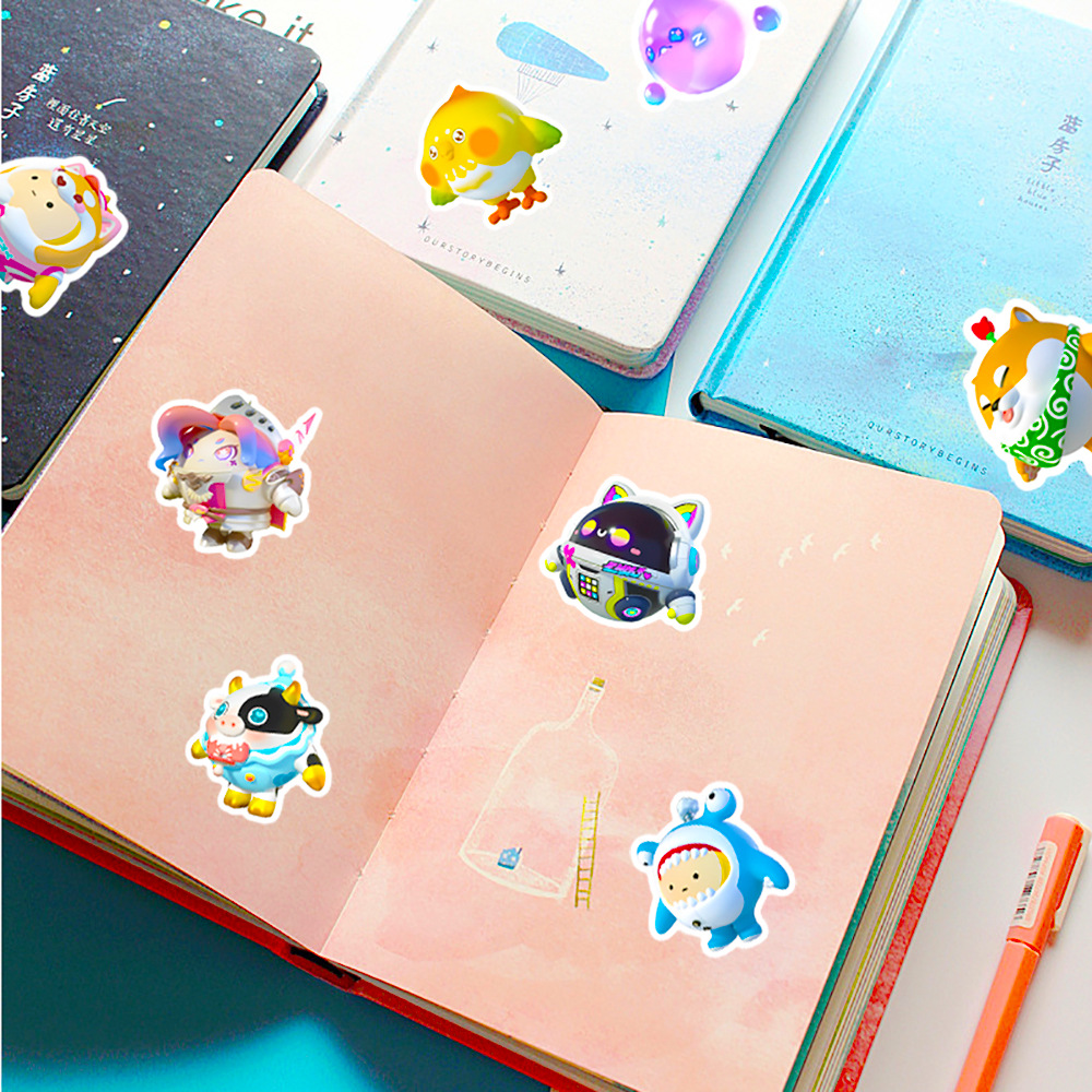 50Pcs Kawaii Eggy 파티 만화 스티커 데칼 - Party Games Phone 리뷰 및 가격
