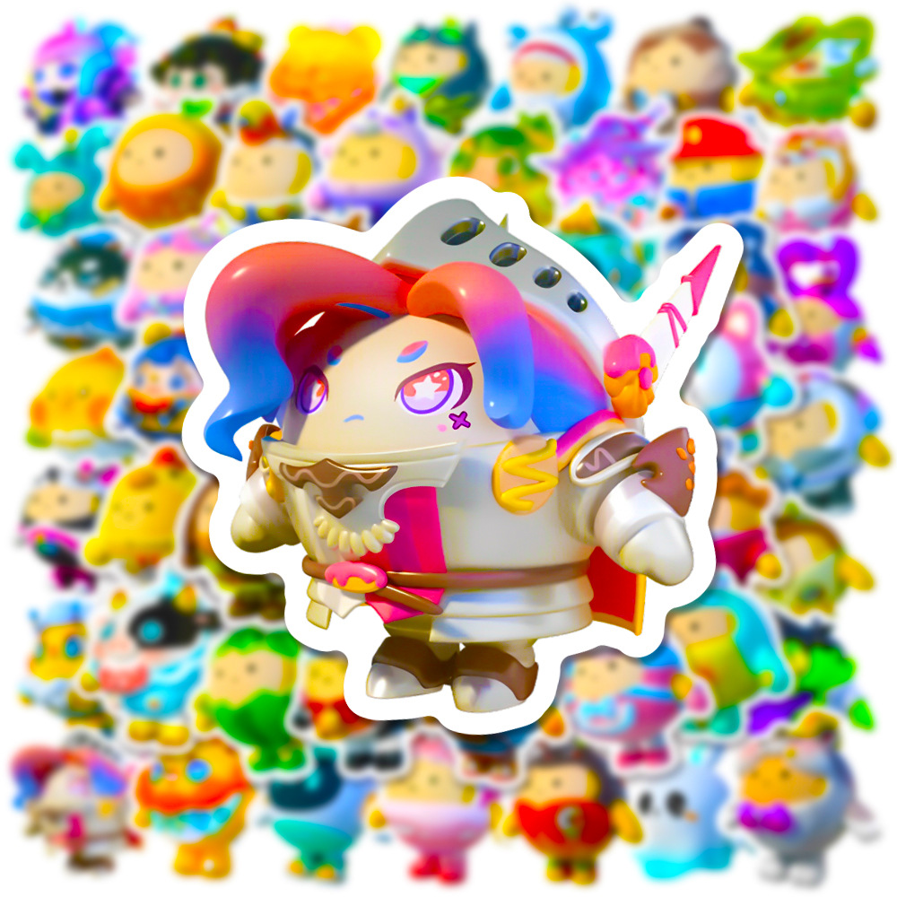 50Pcs Kawaii Eggy 파티 만화 스티커 데칼 - Party Games Phone 리뷰 및 가격