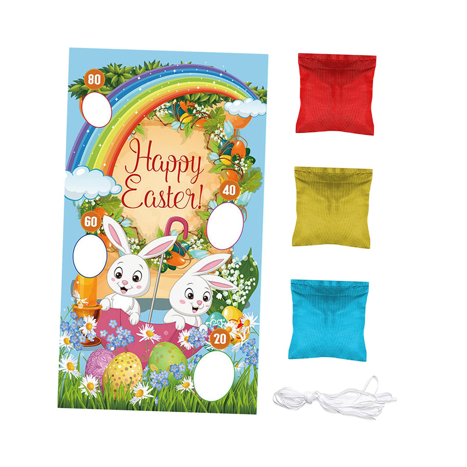 가족 모임을 위한 3개의 콩주머니가 포함된 토스 게임  - Party Games Easter For Family 리뷰 및 가격