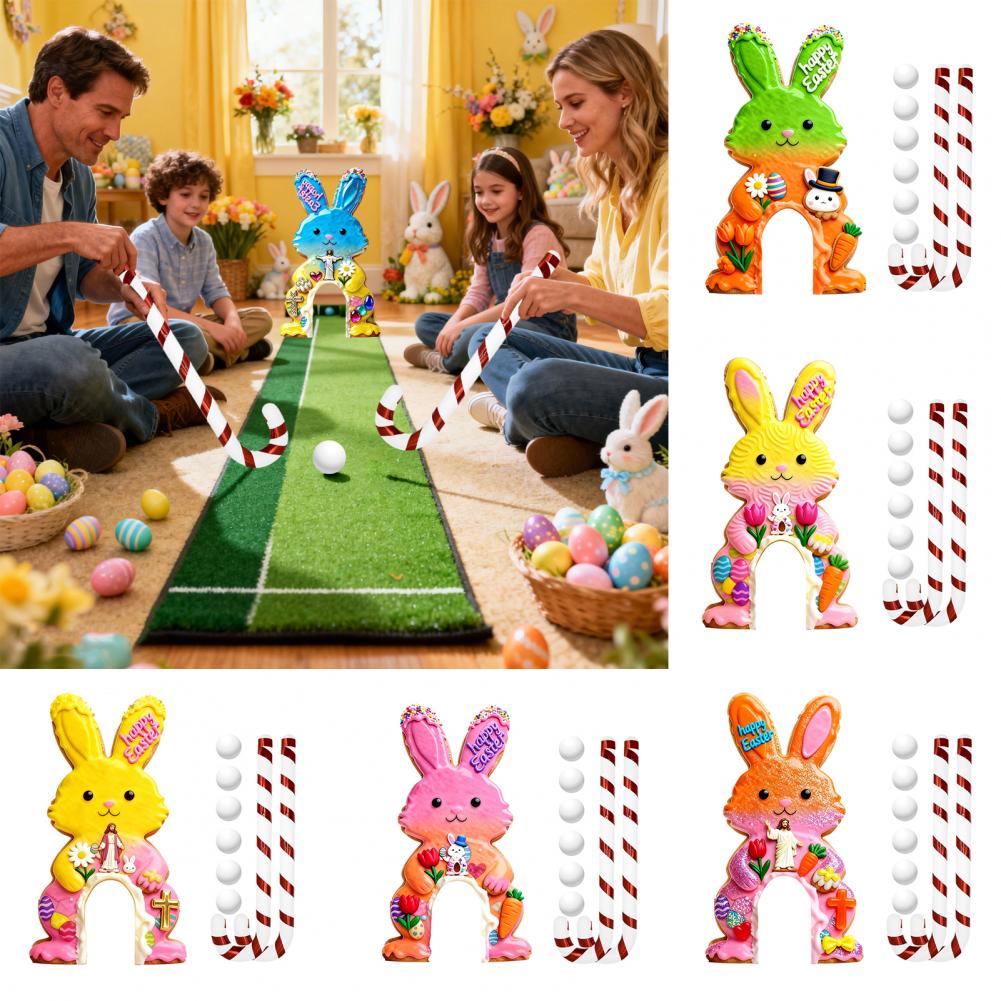 가족 골프 게임 부활절 토끼 미니 골프 게임 세트 (캔 - Party Games Easter For Family 리뷰 및 가격