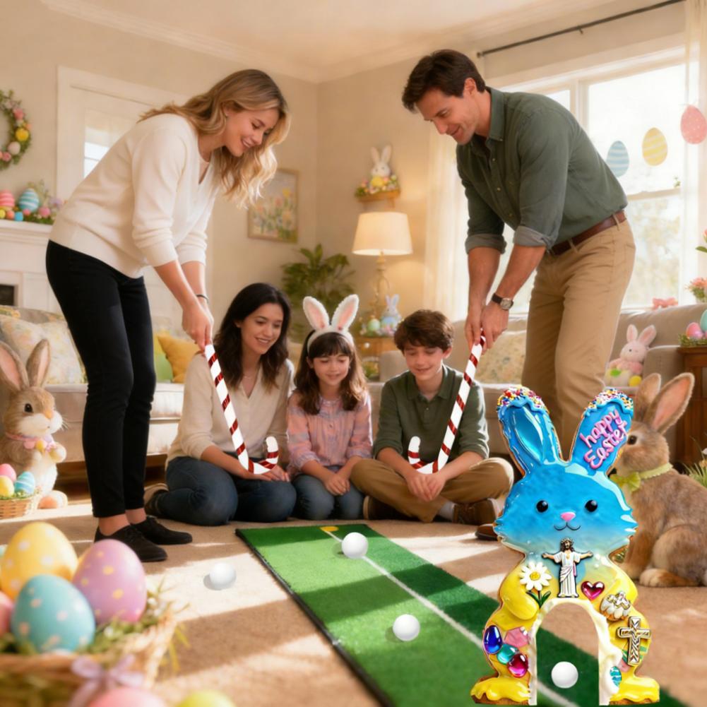 가족 골프 게임 부활절 토끼 미니 골프 게임 세트 (캔 - Party Games Easter For Family 리뷰 및 가격