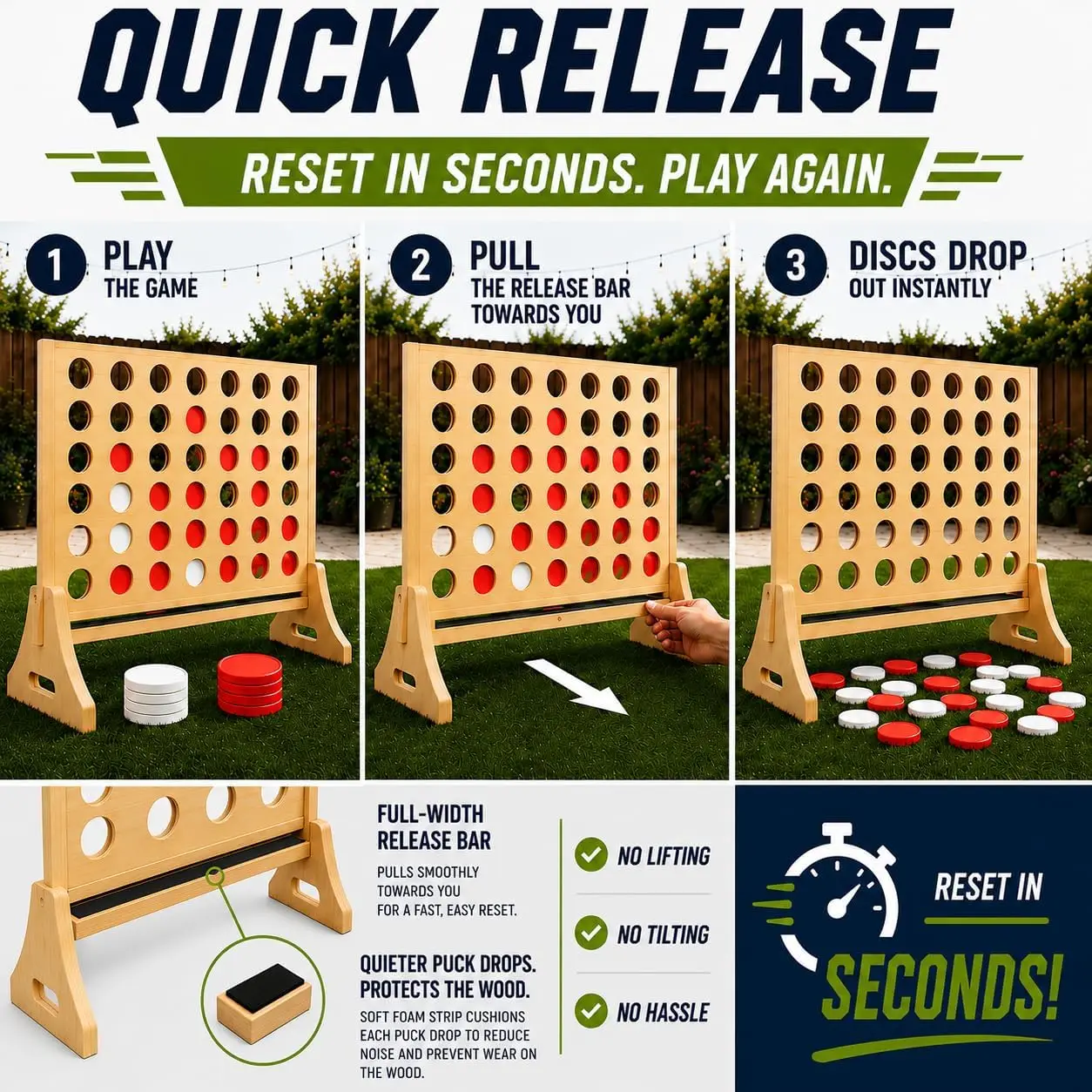 가족 및 성인을 위한 대형 4인용 게임 - 점보 천연  - Party Games Easter For Family 리뷰 및 가격